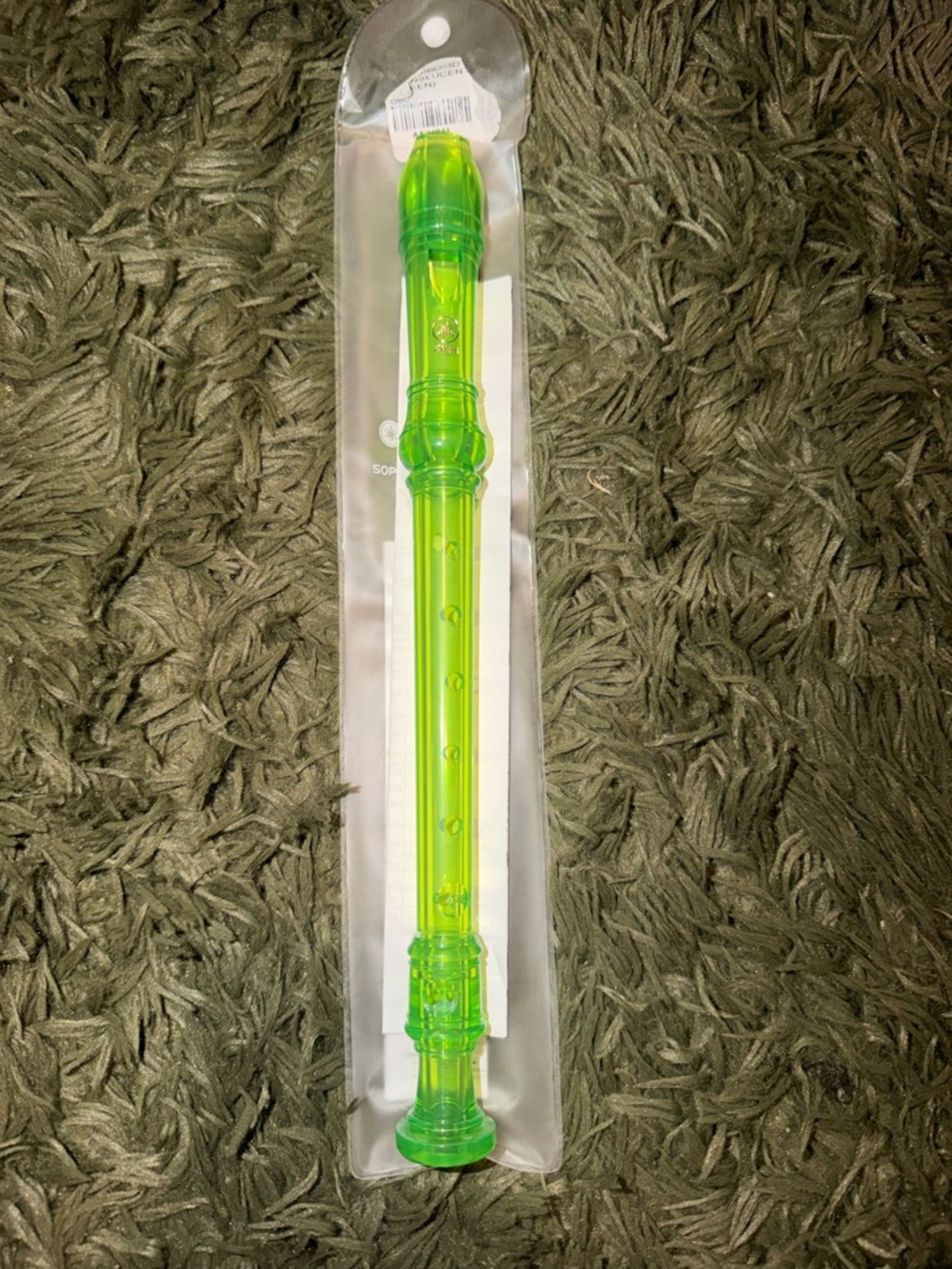Yamaha Translucent Neon Green Recorder